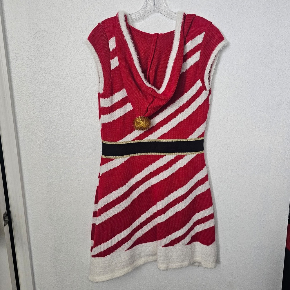 Ugly Christmas Sweater Striped Knee Length Dress Women's Size Medium - Picture 4 of 5